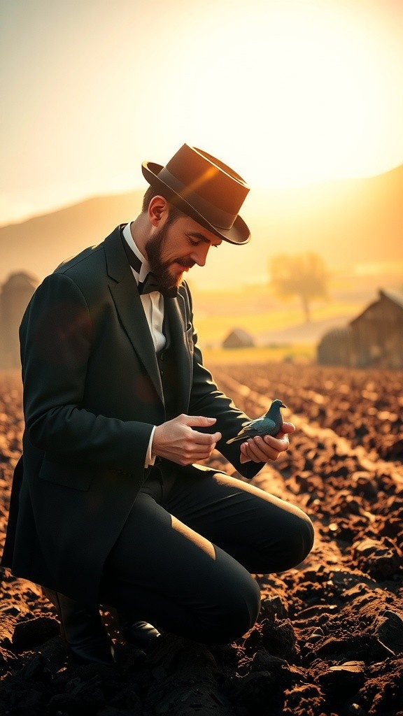 किसान और कबूतर की दोस्ती