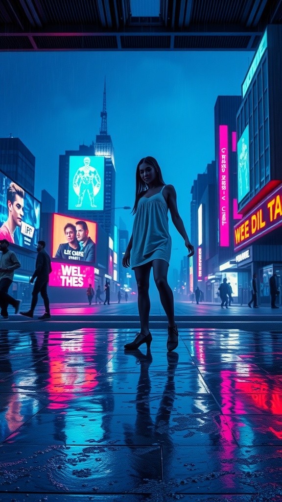 Neon Rhythm: A Hyper-Realistic Dance Experience