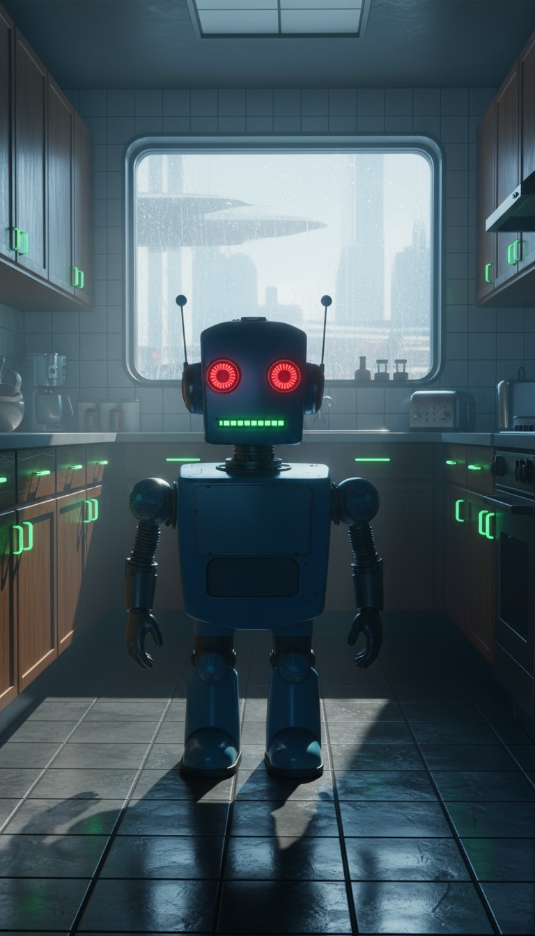 Robot's Magical Day: Time, Weather, and Toys