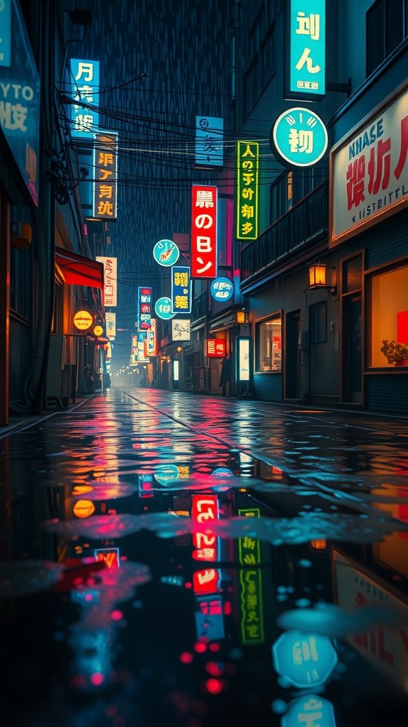 Neon Shadows: The Samurai's Lament