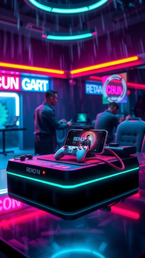 Funciones de AI Gaming, RAM y ROM en Reno 14