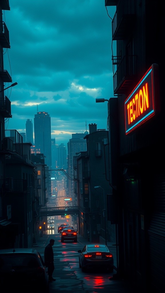 Neon Shadows: A Cyberpunk Crime Saga