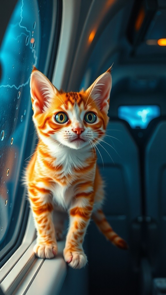 Chronicles of the Time-Traveling Cat: A Journey Through the Skies