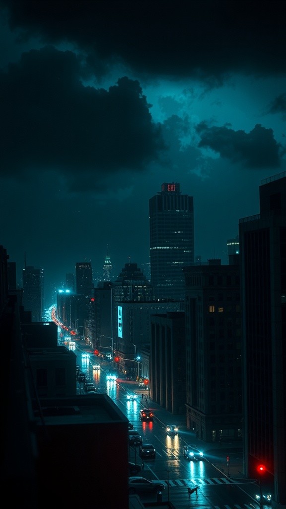 Batman Soars Above the City to Fight Evil