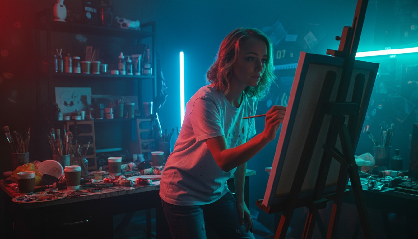 Shadows of Creation: The Artist's Struggle for Authenticity