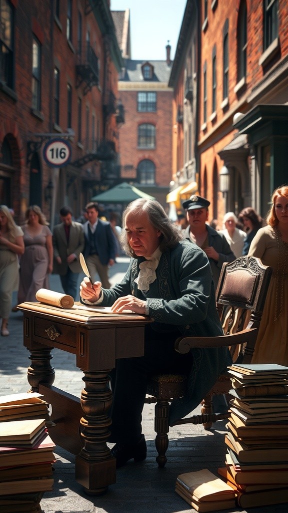 Benjamin Franklin: A Time Traveler's Reaction to Smartphones!