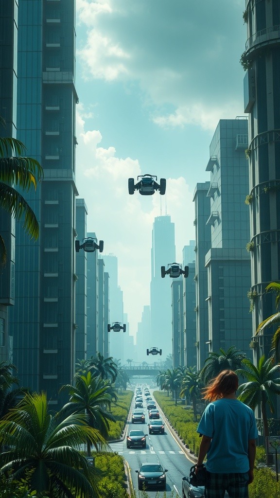 Life in 2075: A Happy Green City with Robot Assistants and Moon Travel