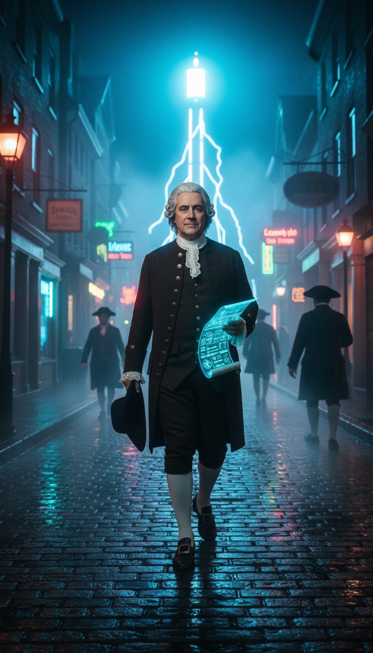 Benjamin Franklin Discovers the Smartphone