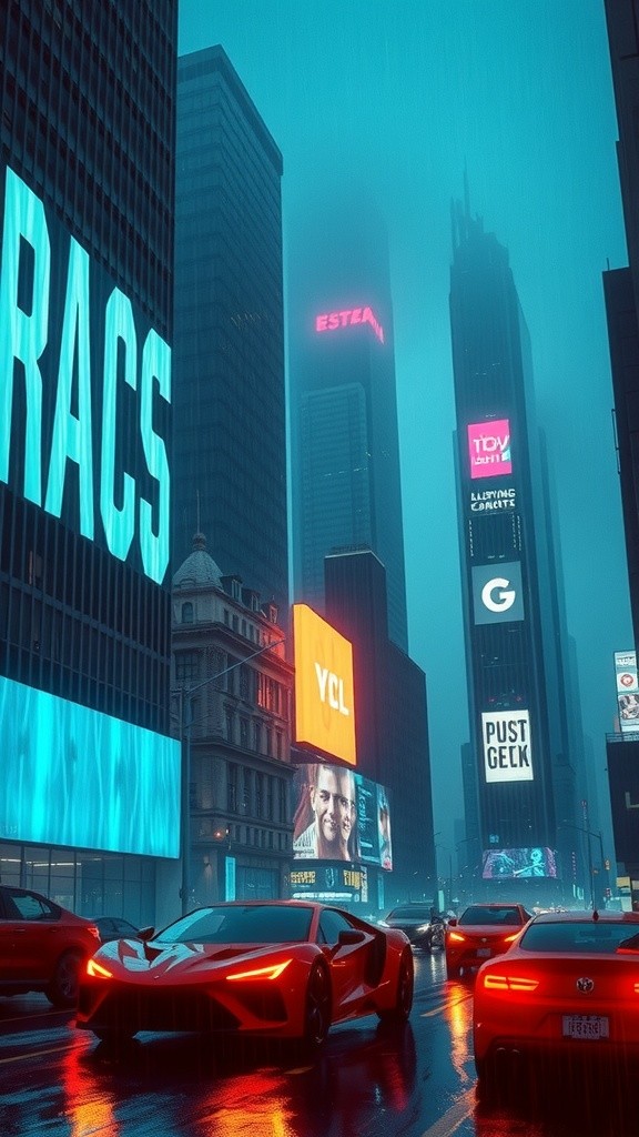 Malam Cyberpunk: Kota Futuristik