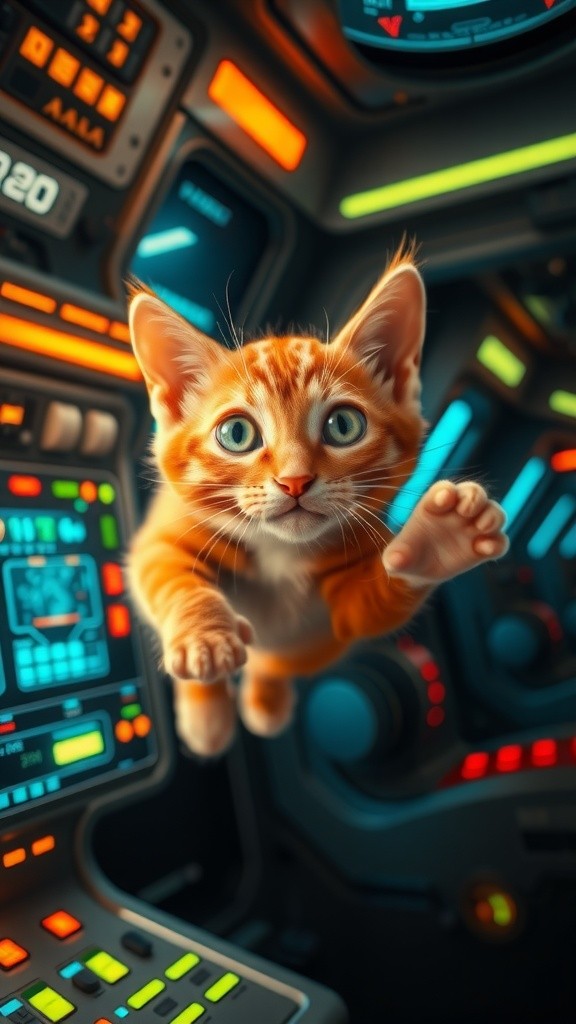 Luna the Cat's Cosmic Adventure!