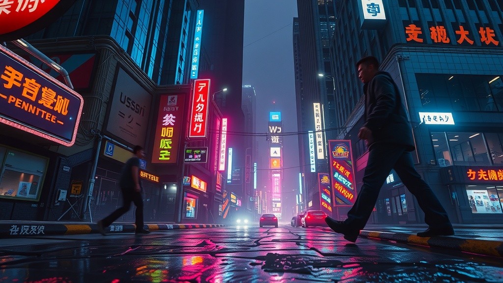 Cinematic Cyberpunk: Neon Dreams in Motion