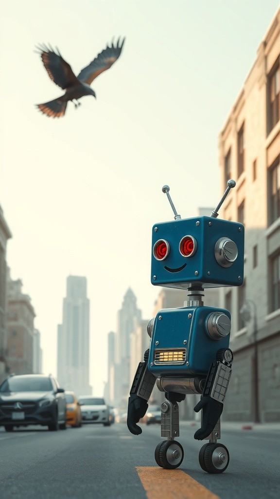 Glitched Reality: The AI Child's Flight