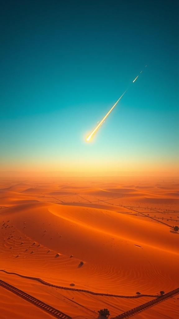 Celestial Iron: The Journey of a Fiery Meteorite