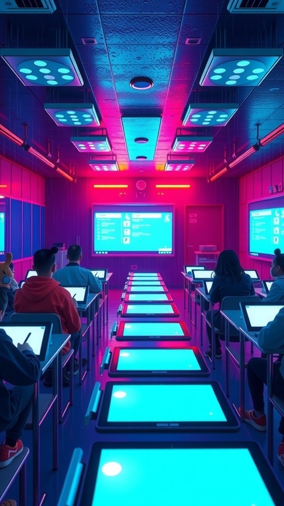 AI Cartoon in Classroom