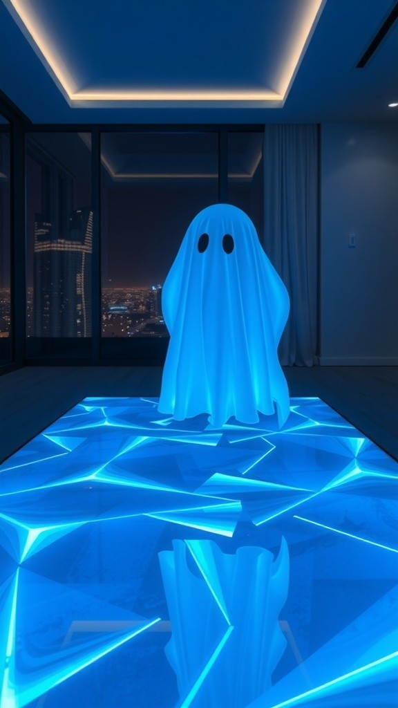 Futuristic Reflections: A Dance of Light and Shadow