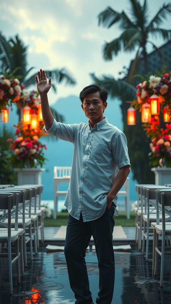 Pria Penghenti Hujan di Acara Pernikahan