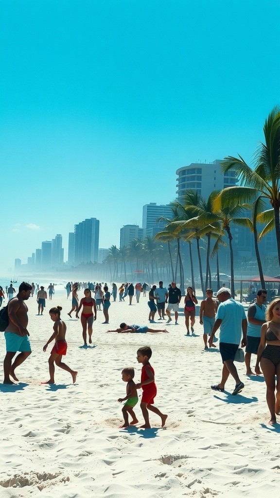 Natural Tsunami Scene in Miami Beach