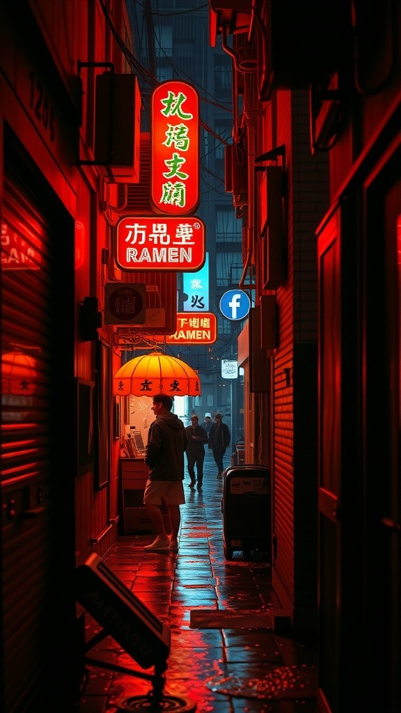 Neon Noodles: A Cyberpunk Culinary Escape