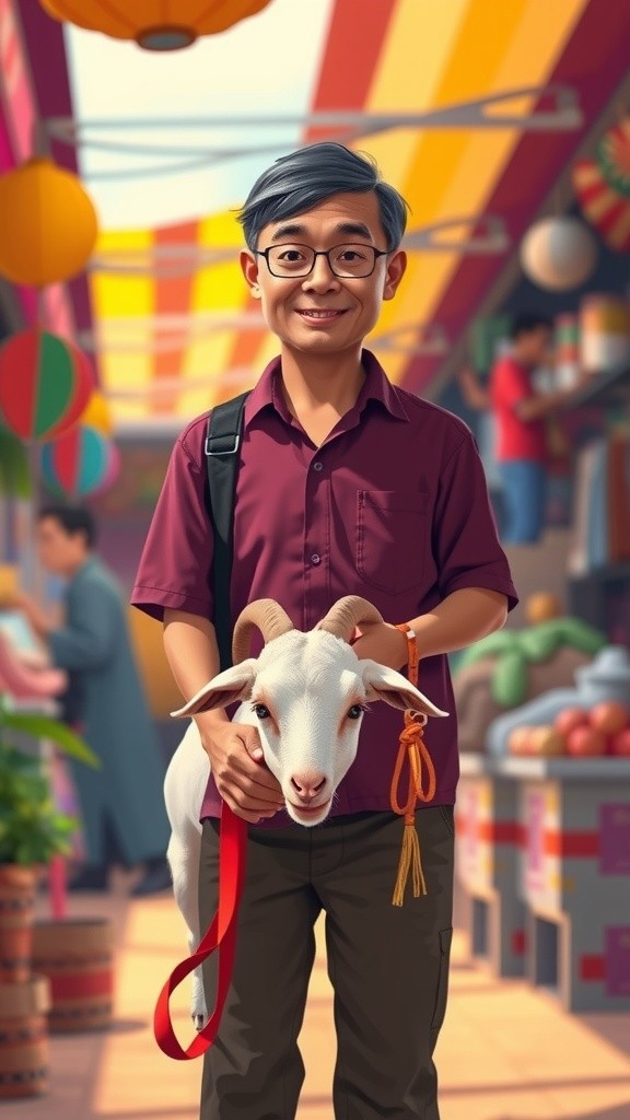 Kambing Cerdas Penjaga Rumah