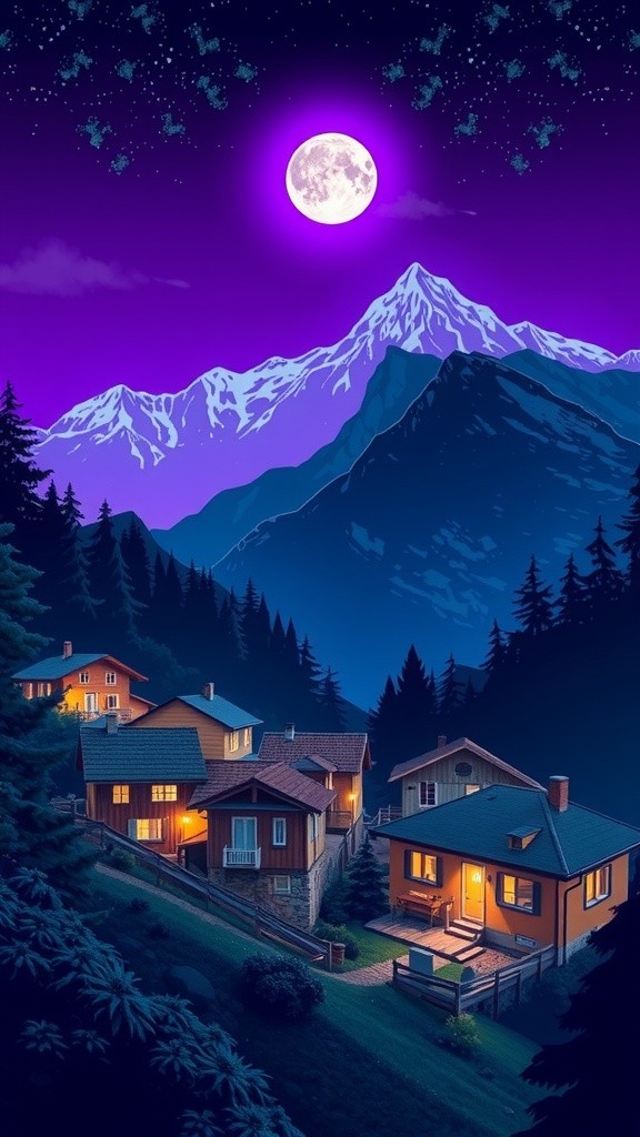 Romantika malam purnama di desa