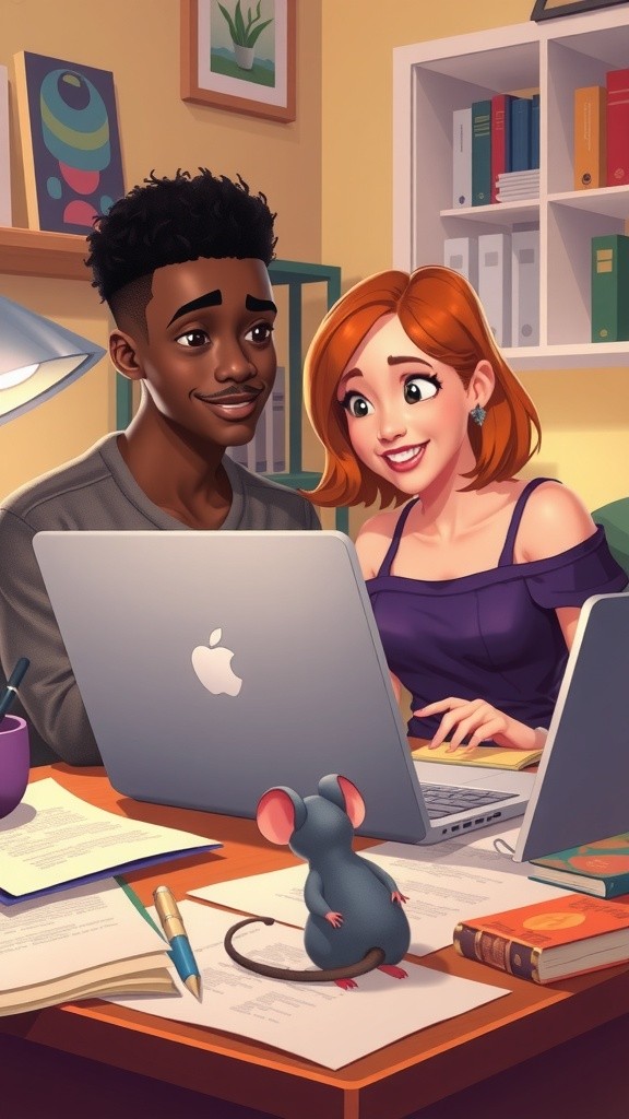 Home Mouse Discovery by Man and Woman
