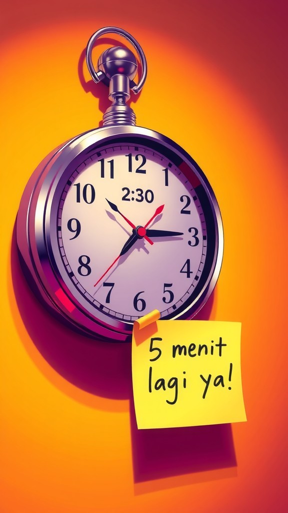 Kode Waktu di Indonesia: 5 Menit Itu Fleksibel!