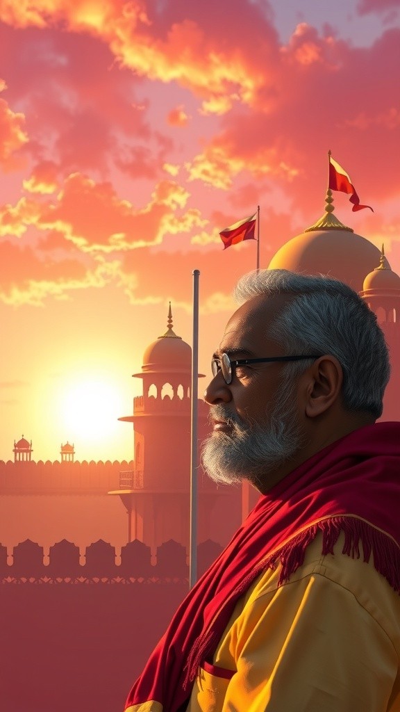 Celebrating Independence Day at Red Fort