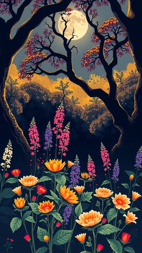 Midnight Secrets in the Moonlit Garden