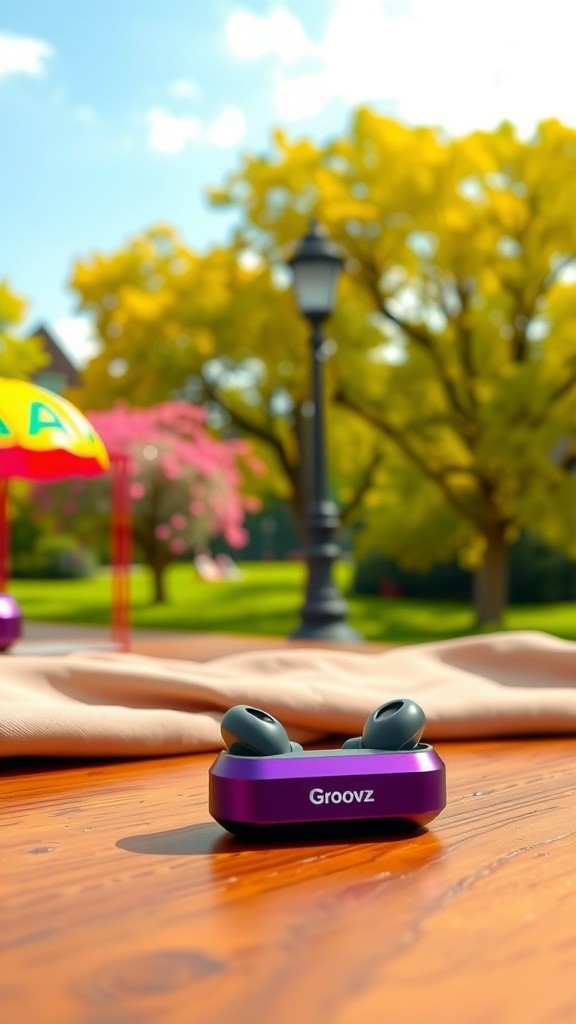 Groovz True Wireless Earbuds - IPx4 Water Resistant, 27Hrs Battery Life, Teal
