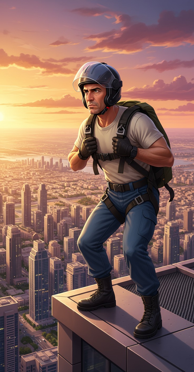 Leap of Thrill: Jumping from the Burj Khalifa