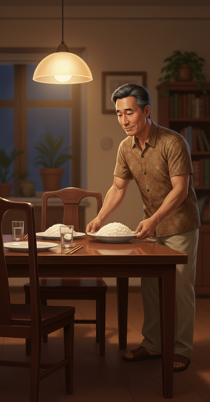 Kursi Kosong di Meja Makan