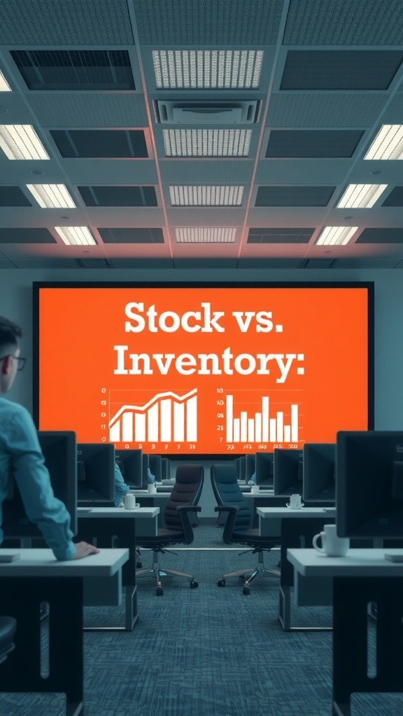 स्टॉक और इन्वेंटरी का अंतर