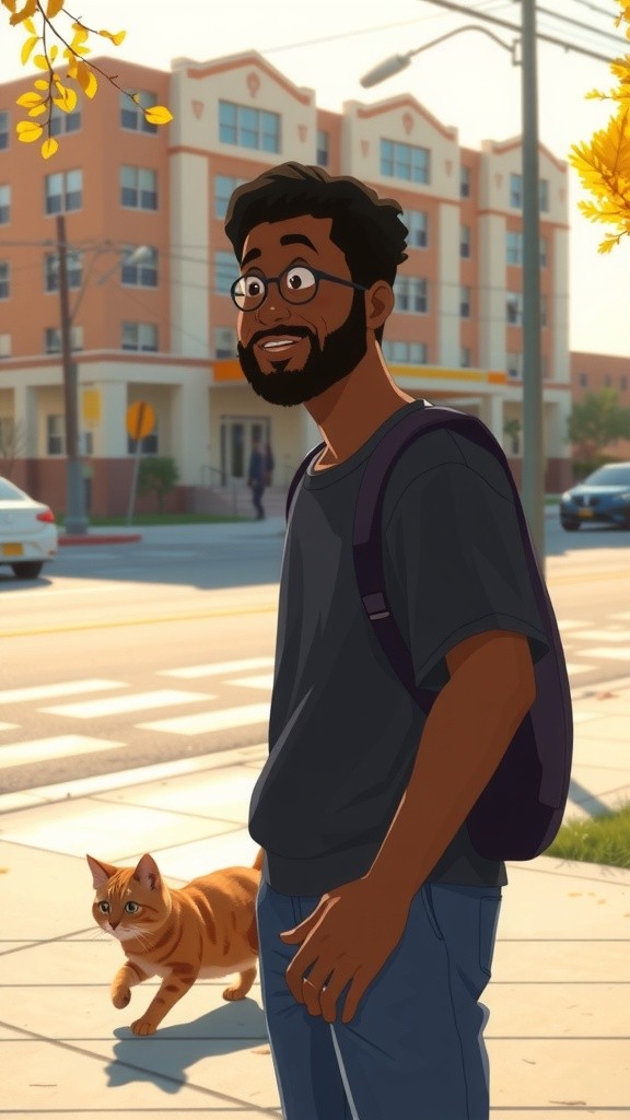 Budi dan Kucing yang Menghalangi