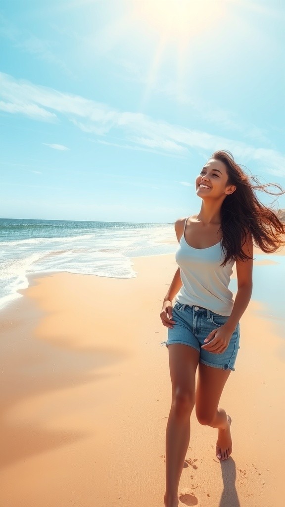 Neha's Beautiful Beach Walk