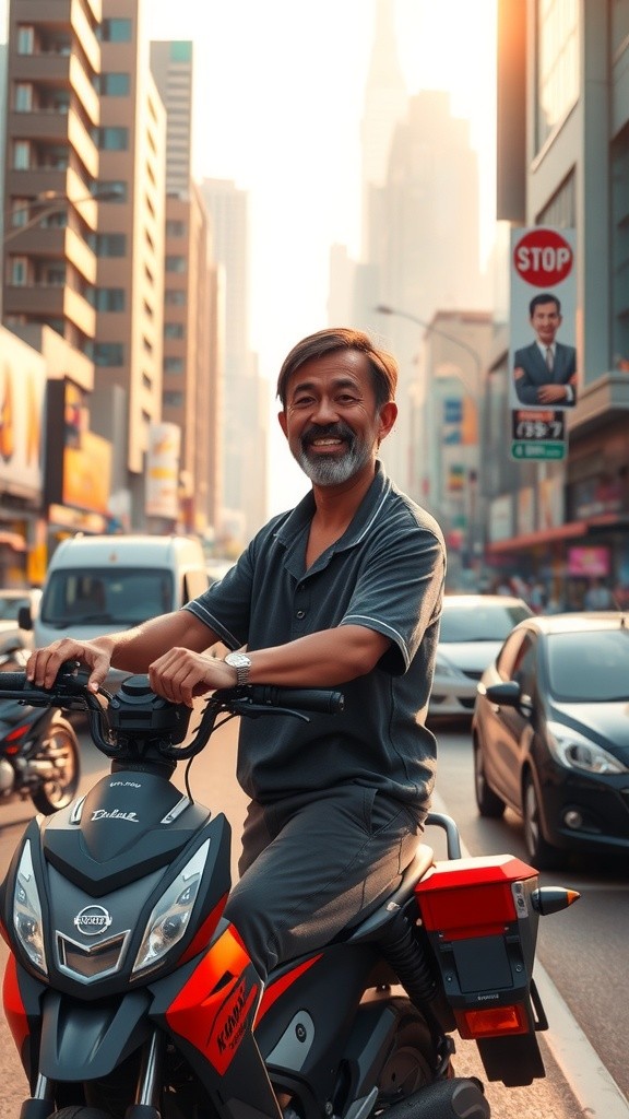 Kesialan Bapak Naik Motor Pertama Kali