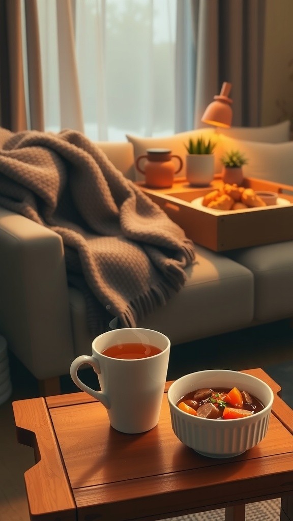 सर्दियों का मज़ा: चाय, कंबल और गरma गरम खाना!