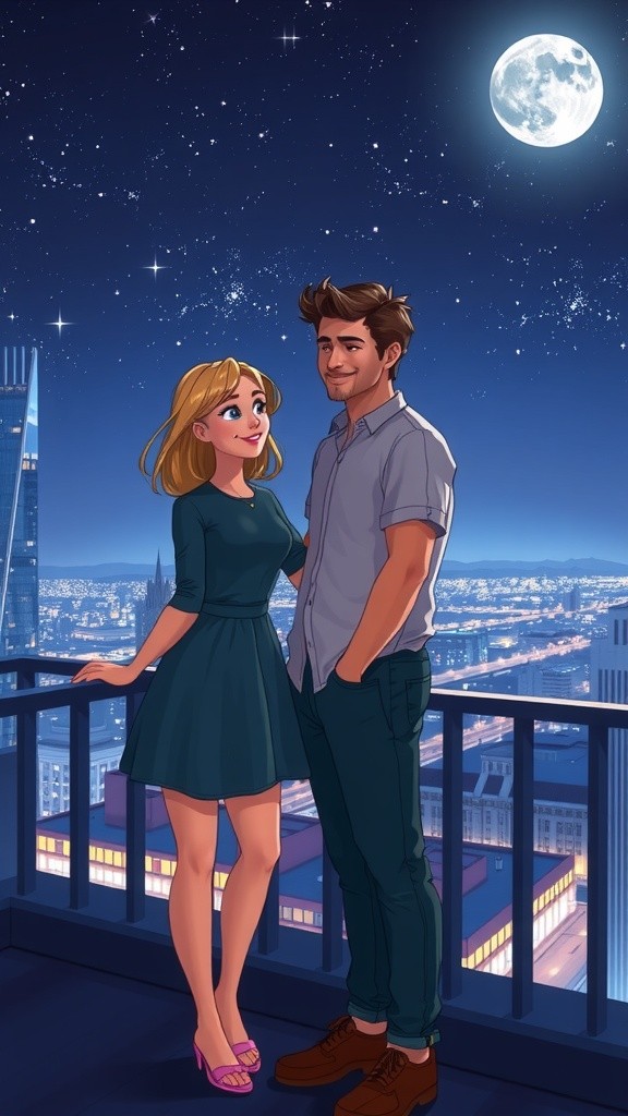 Whispers of Love: A Starlit Memory Unfolds