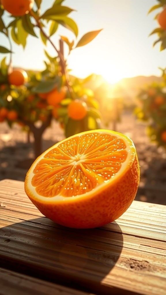 Crystal Orange Cutting in 8K