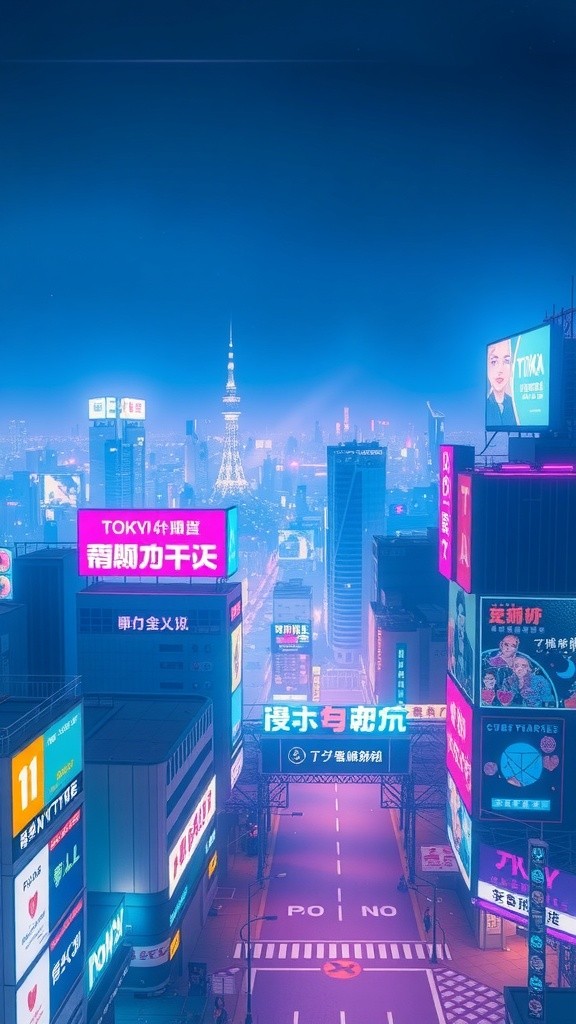 Neon Dreams: Cyberpunk Girl with Glowing Tattoos and Robotic Enhancements