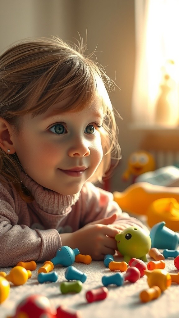 Cute Girl Sleeping and Talking to Pappa