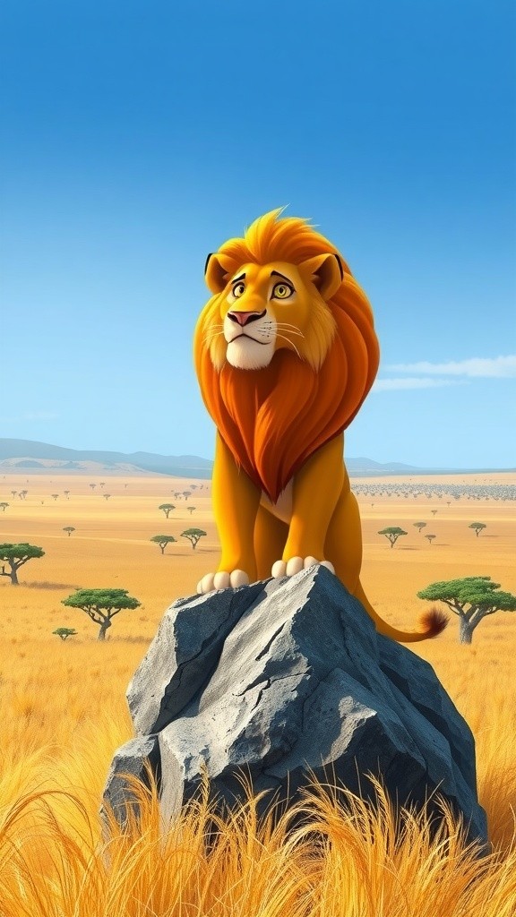 Simba Shares an Antelope with Kiara and Kovu