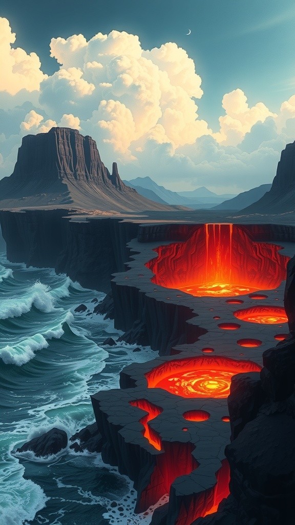 Embers of Serene Power: A Dance with Lava