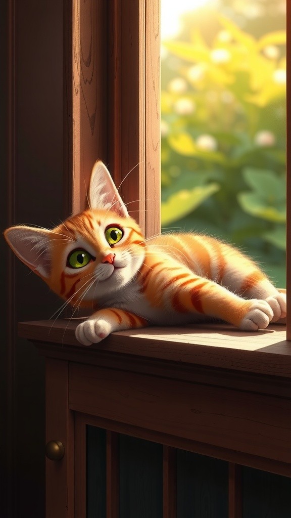 LEO's Curious Adventure in the Sunlit Garden