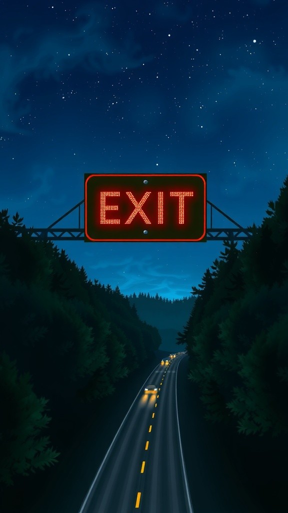 The Vanishing Highway Exit: A Night of Darkness in North Carolina