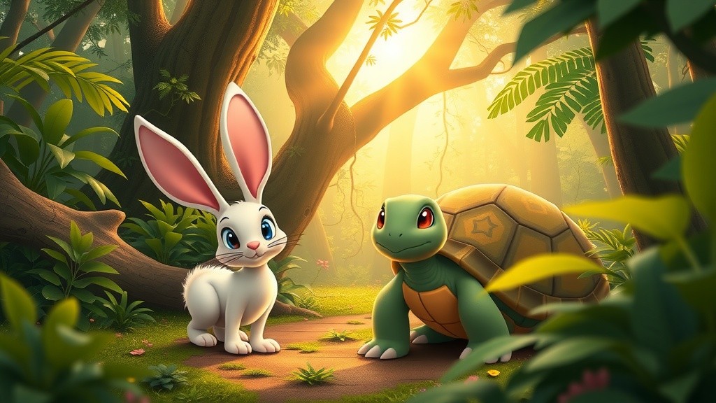 कछुआ और खरगोश: मेहनत की जीत