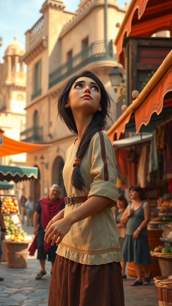 The Greedy Woman and the Escaping Pigeon