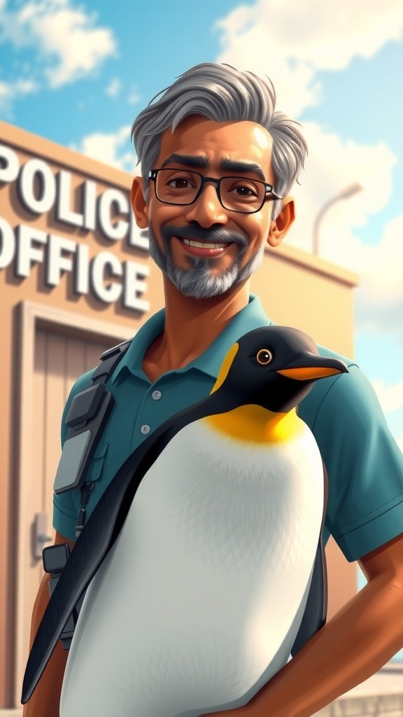 Pinguin di Mal: Kisah Pria dan Polisi