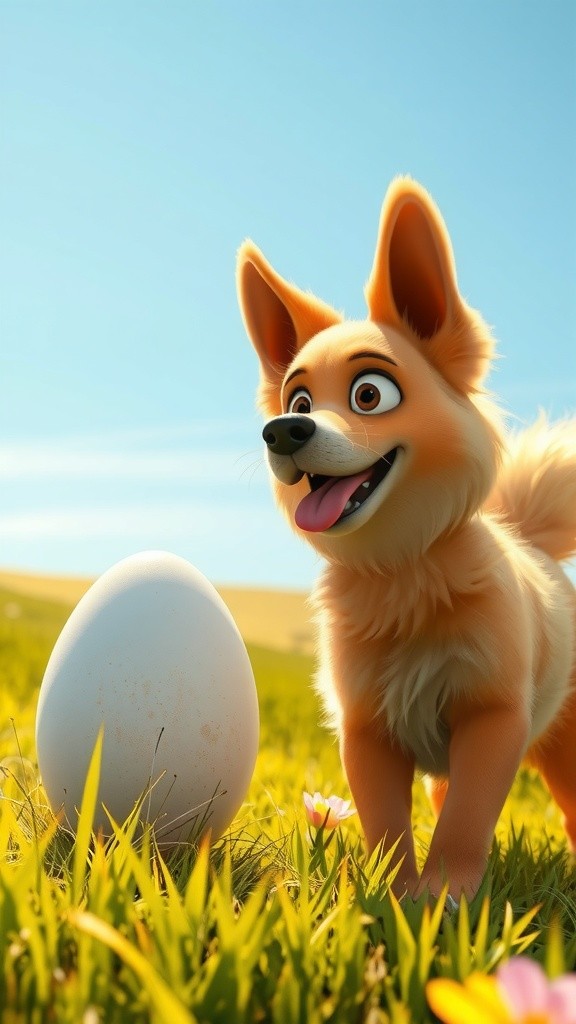 Dog vs. Ostrich: Epic Egg Battle!