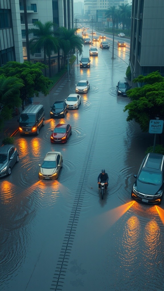 Banjir Rendam Puluhan Ruas Jalan di Jakarta Utara