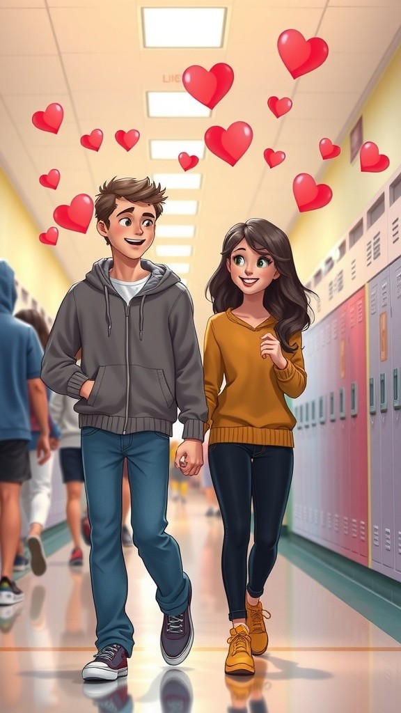High School Romance: Alex and Jamie